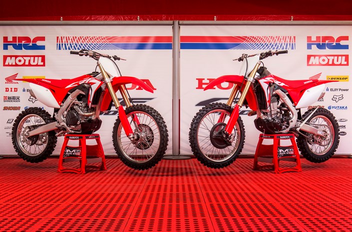 Honda’s factory teams unveil 2017 Honda CRFs at MXGP of The Netherlands