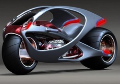 aerodynamic Hyundai Concept Motorcycle